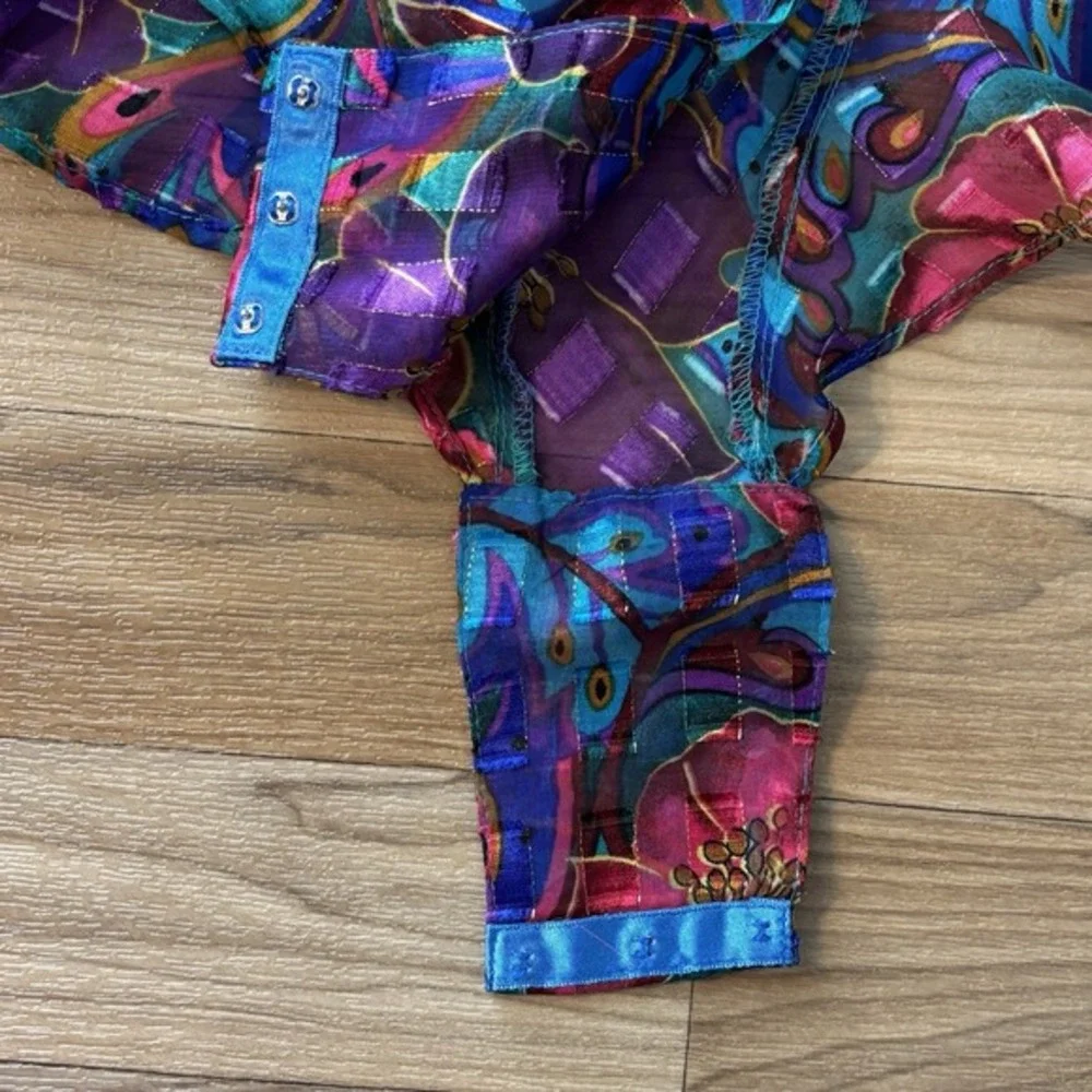 Vintage Victoria's Secret VS Gold‎ Label Lingerie Teddy Size M Coquette Rainbow